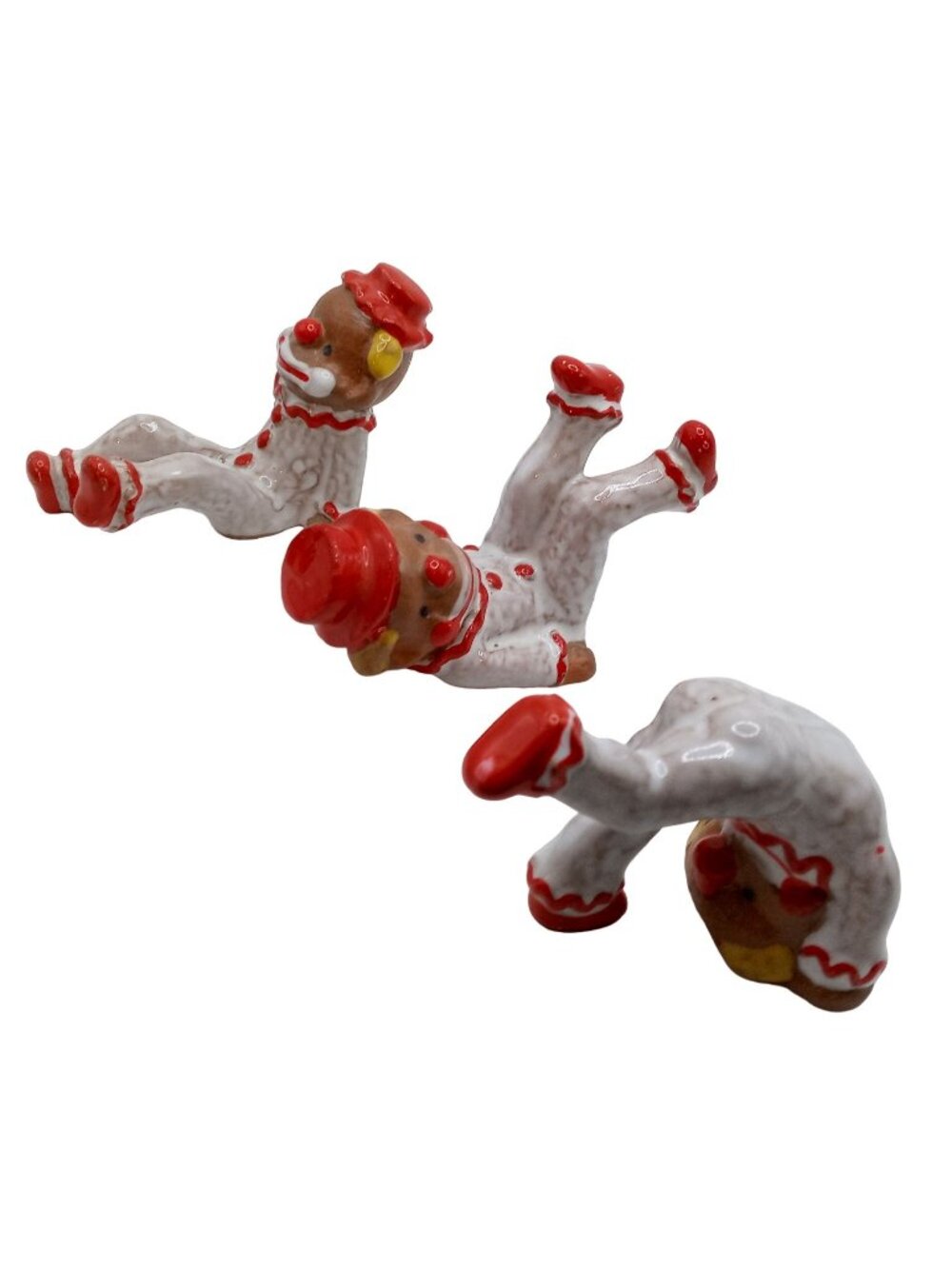 Napcoware Clowns Vintage Figurines Set of 3 Japan Napco Ware Ceramic Circus
